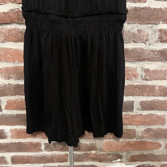 NWT Z Supply Black Gathered Waist Sleeveless Romper Size Medium - Picture 6 of 14